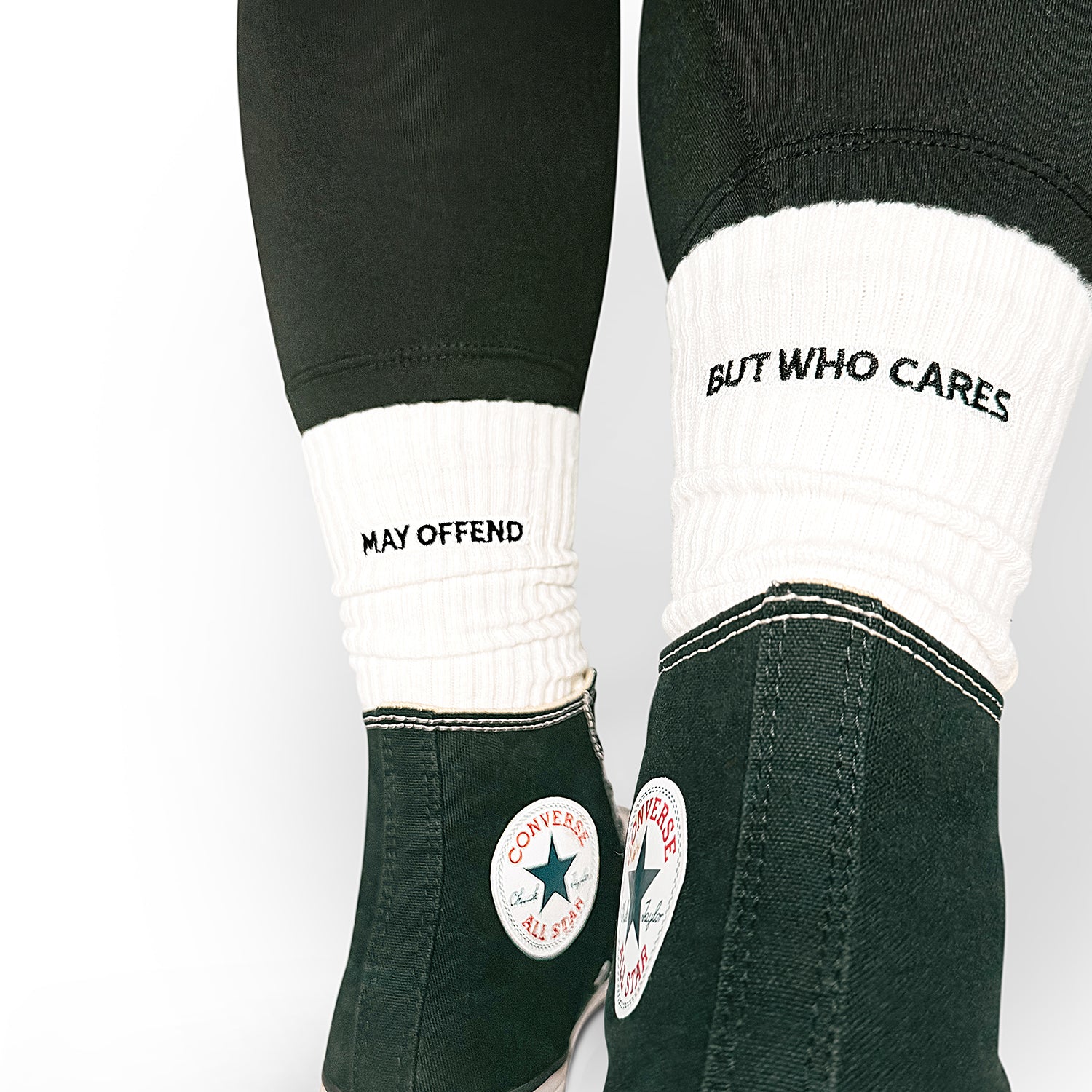 Offensive Socks close up, funny slogans, perfect gift socks, cheeky socks