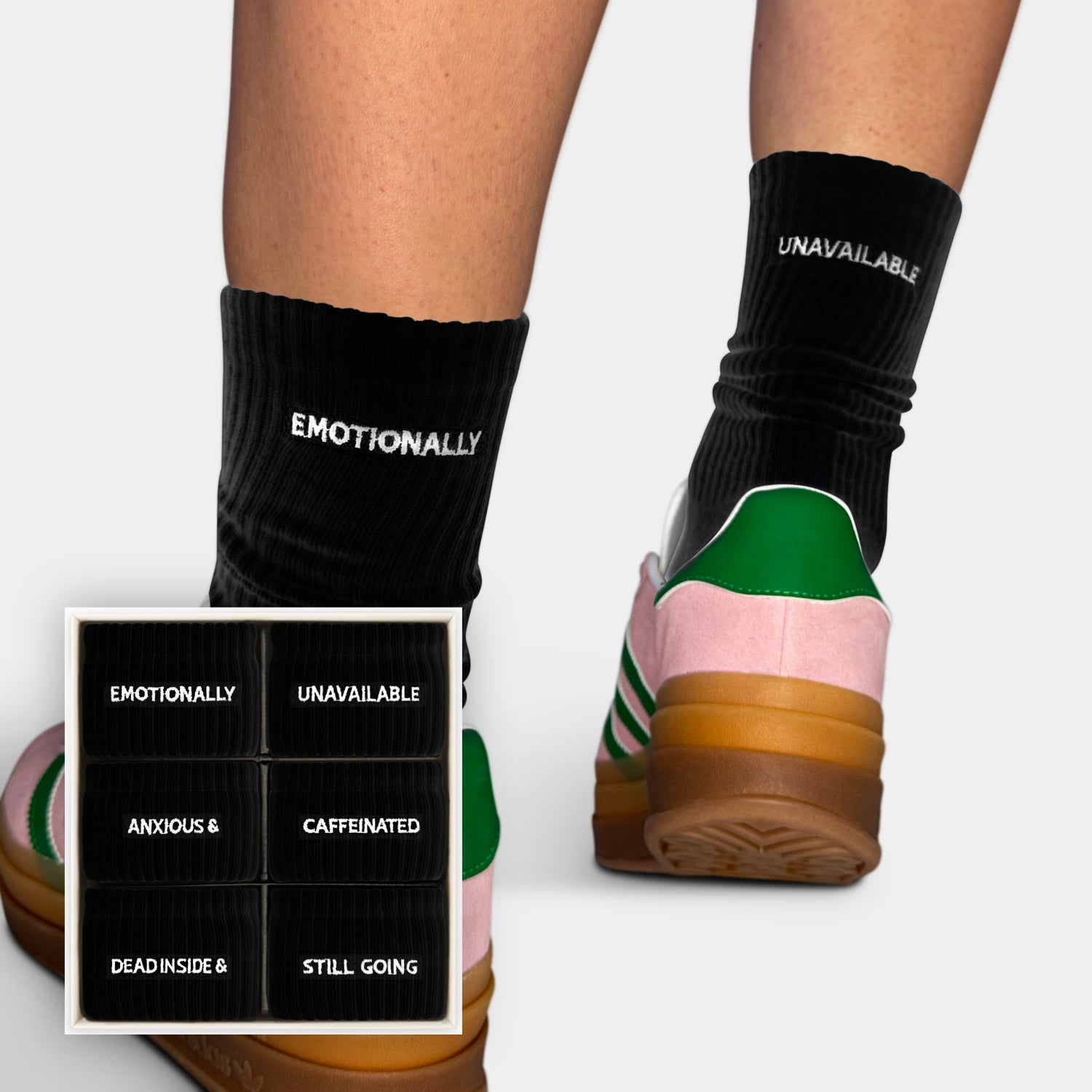 Everyday Collection BLACK (Cheeky SOX BOX of 6)