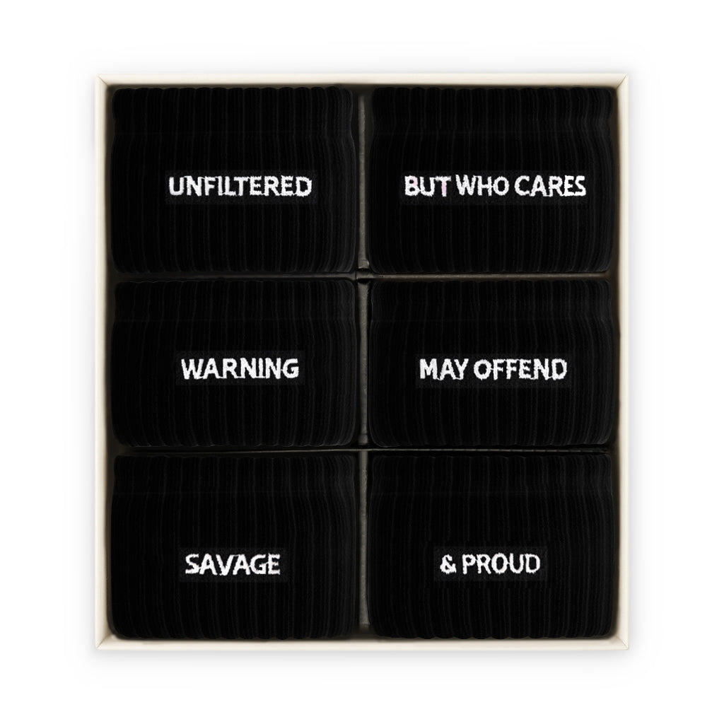 Flagship Collection BLACK (Cheeky SOX BOX of 6)