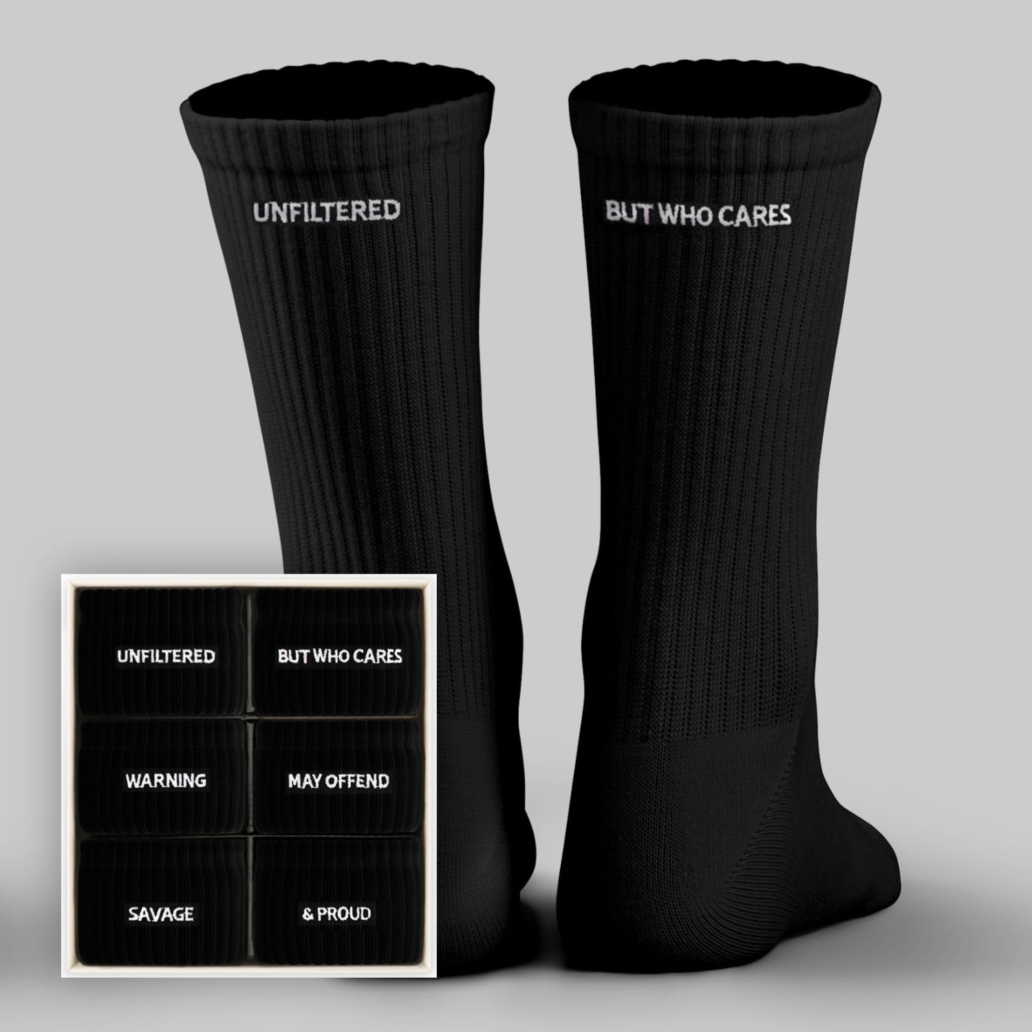 Flagship Collection BLACK (Cheeky SOX BOX of 6)