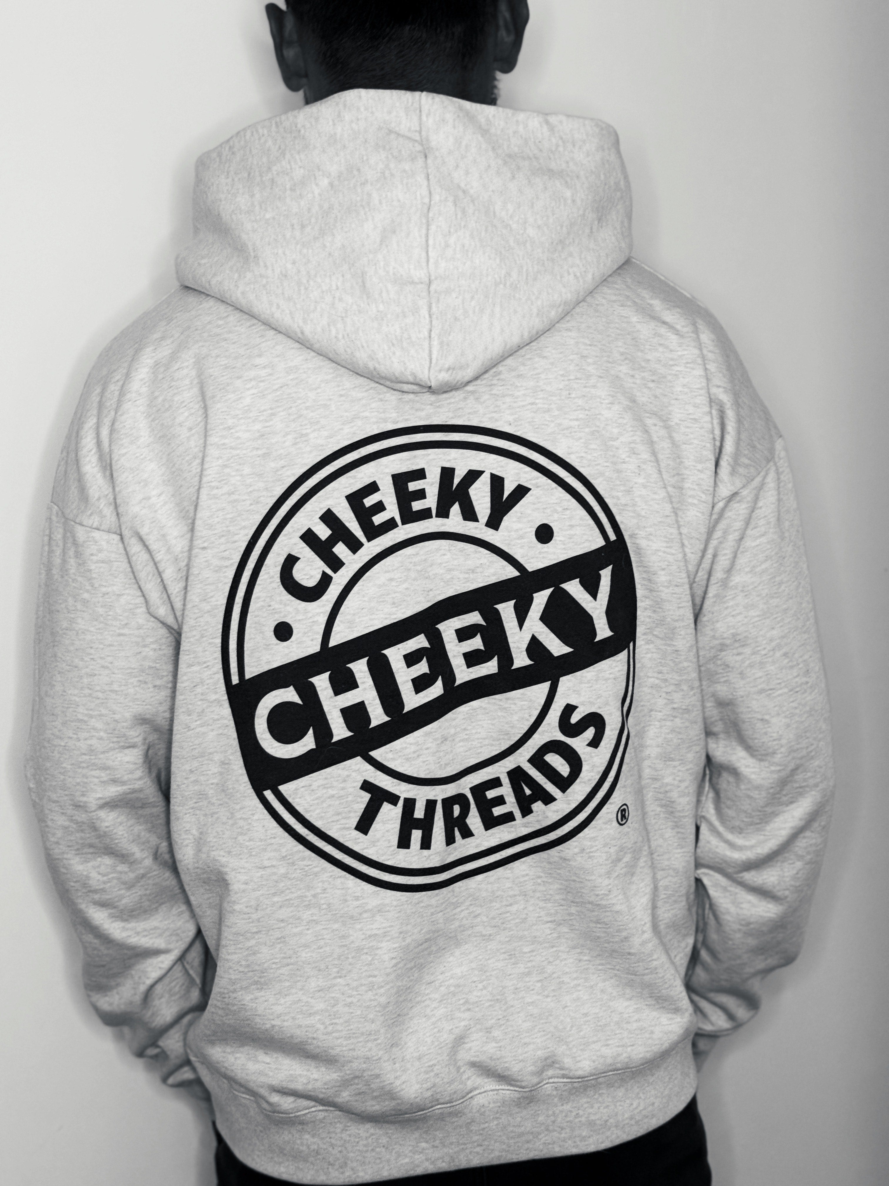 Back Logo Gray Hoodie
