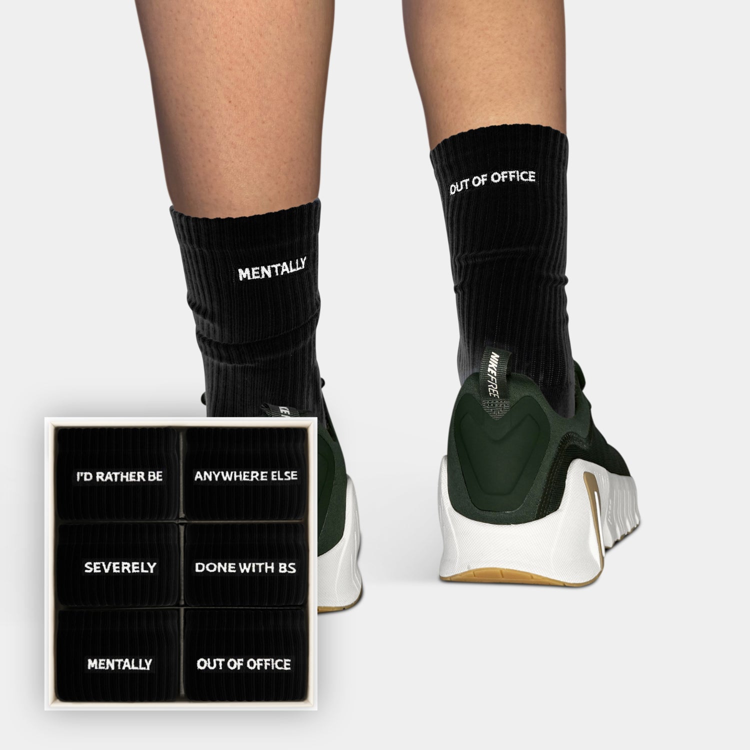 Workwear Collection BLACK (Cheeky SOX BOX of 6)