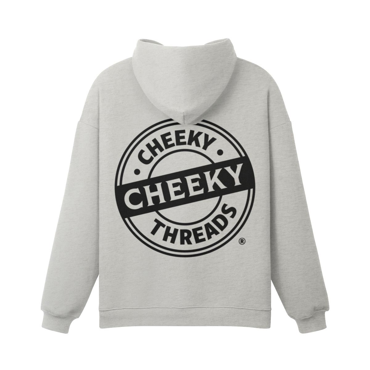 Back Logo Gray Hoodie