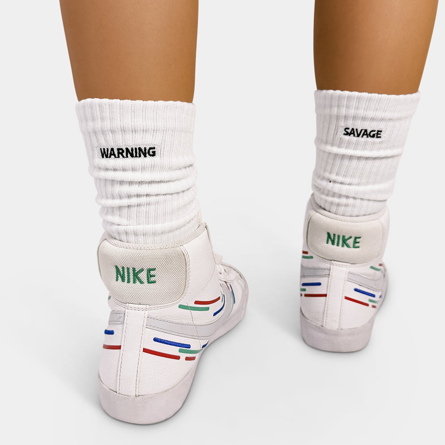 Offensive Socks close up, funny sock slogans, perfect gift socks, cheeky socks