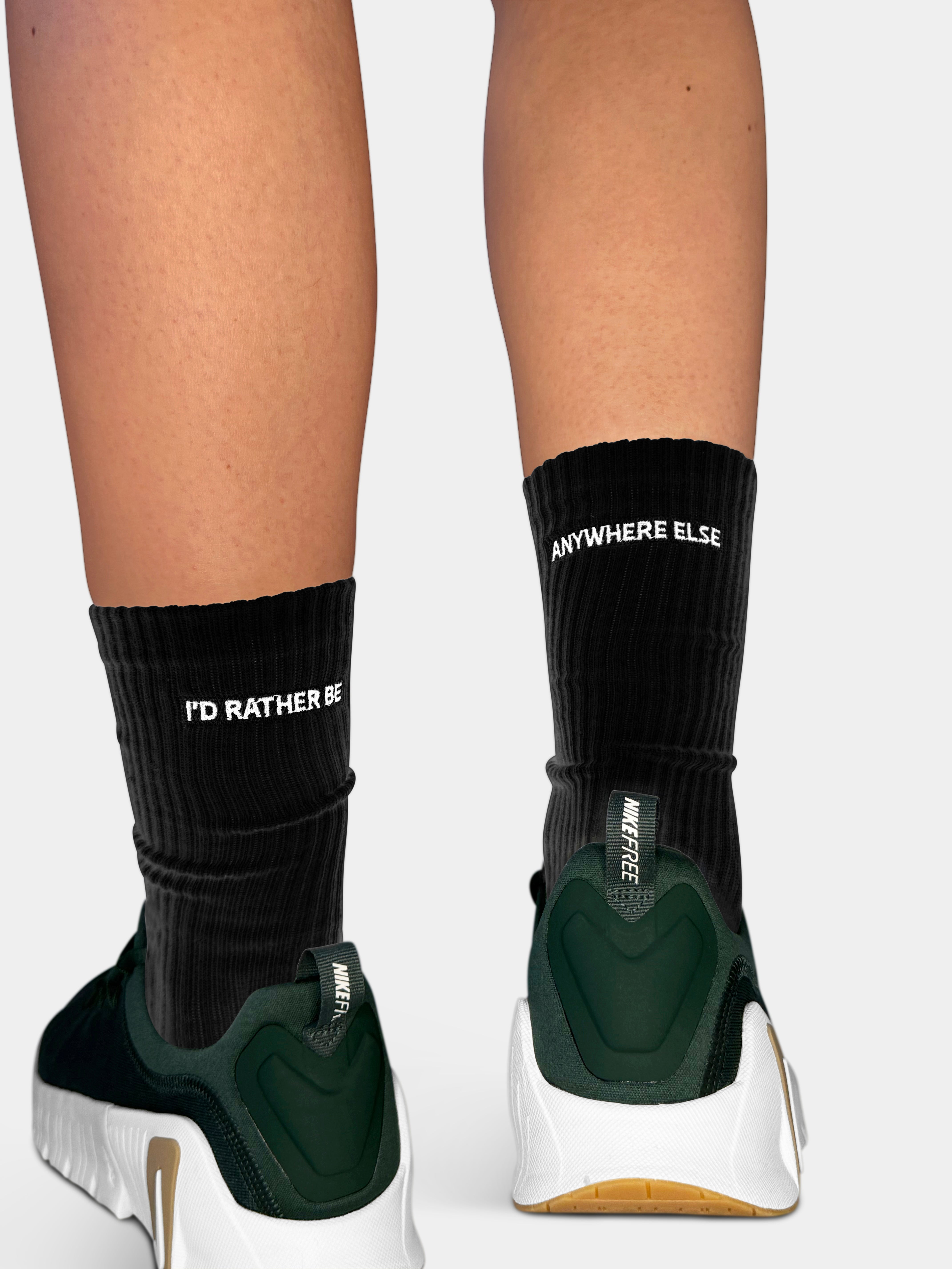 Funny black cheeky socks UK