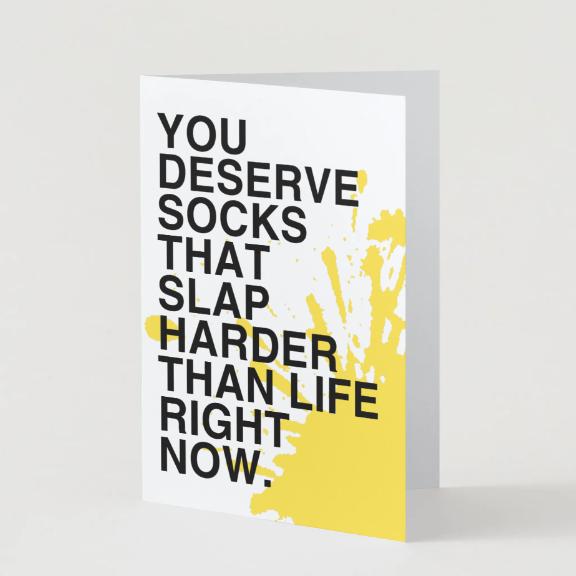 You Deserve Socks Occasion Cards