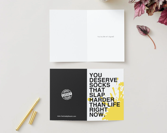 You Deserve Socks Occasion Cards