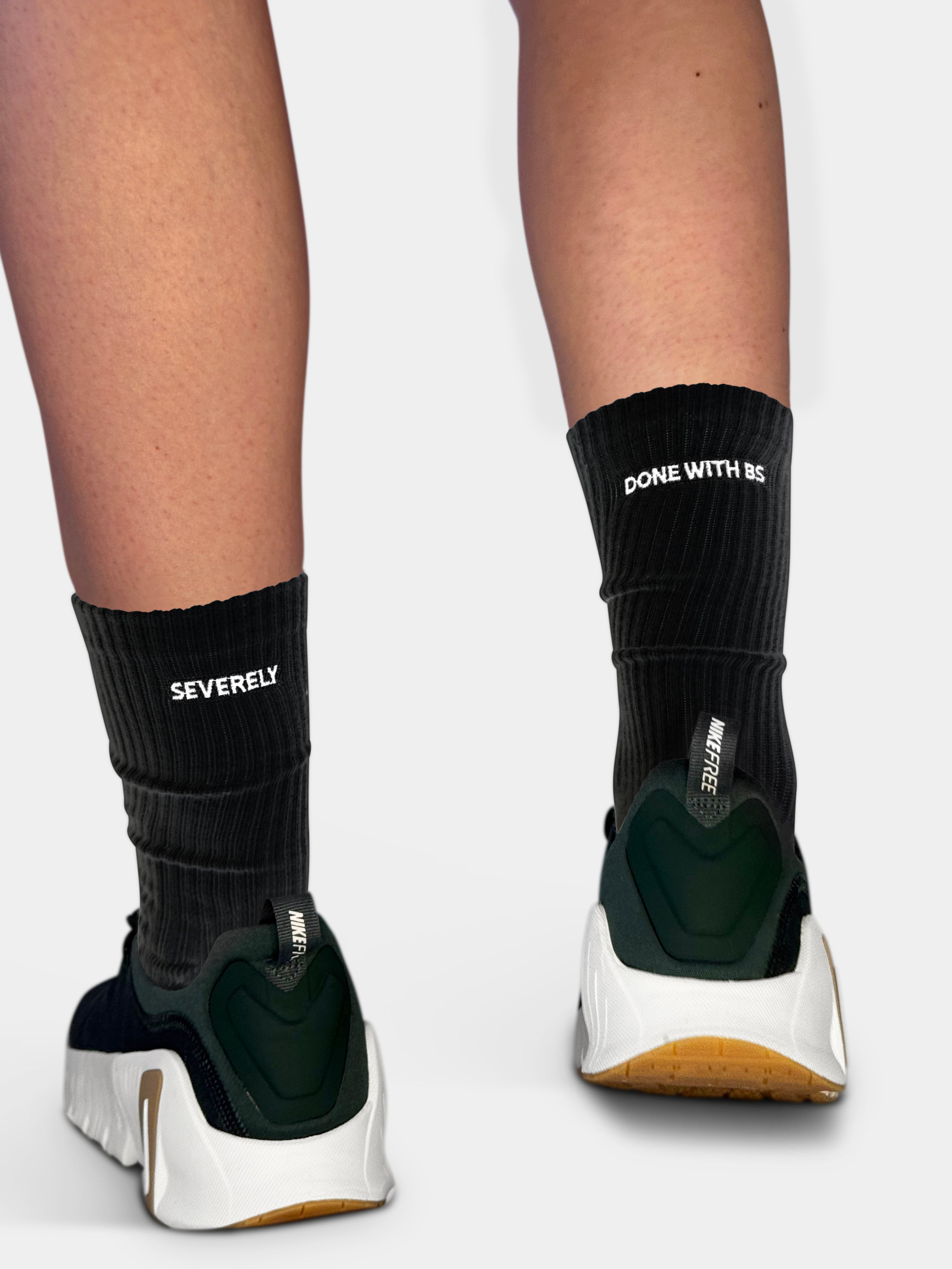 Severely / Done With BS Cheeky Sock Pair